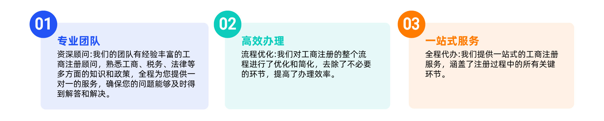 工商注册服务优势